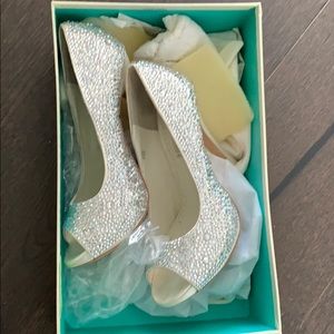 Women’s sparkly wedding heels Benjamin Adams